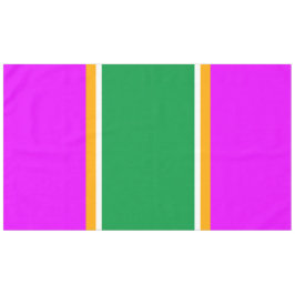 Mantel Rayas de Carreras blanca rosada rosa verde brillan