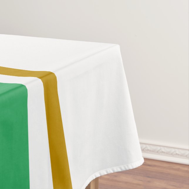 Mantel Rayas De Carreras Marrones Verde Mar Stylish Sobre (In Situ)