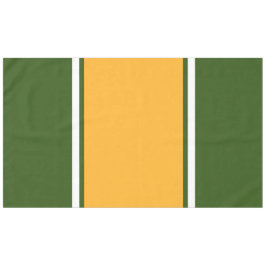 Mantel Rayas de carreras verde bosque blanco amarillo nar