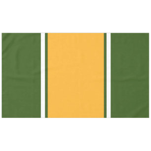 Mantel Rayas de carreras verde bosque blanco amarillo nar