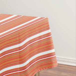 Mantel Rayas de color naranja y suave