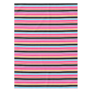 Mantel Rayas de colores multicolor rosado negro