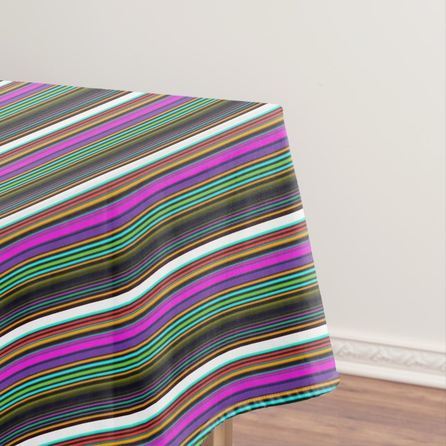 Mantel Rayas de neón de color liso (In Situ)