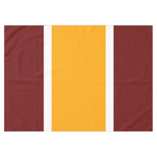 Mantel Rayas de verano rojas retro blanco amarillo pálido