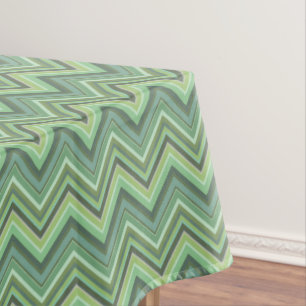 Mantel Rayas de zigzag verde oliva