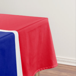 Mantel Rayas Deportivas Rojo Brillante Azul Real Blanco