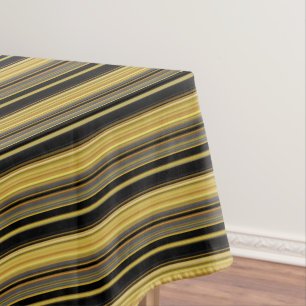 Mantel Rayas doradas negras lindas