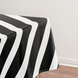 Mantel Rayas modernas | Elegante De Color Negro Y Blanco