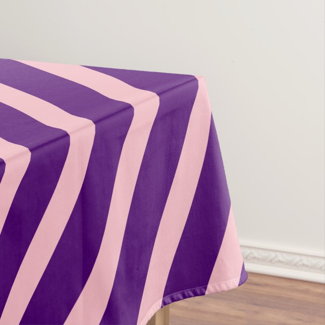 Mantel Rayas modernas | Pink & Royal Purple Strike (In Situ)