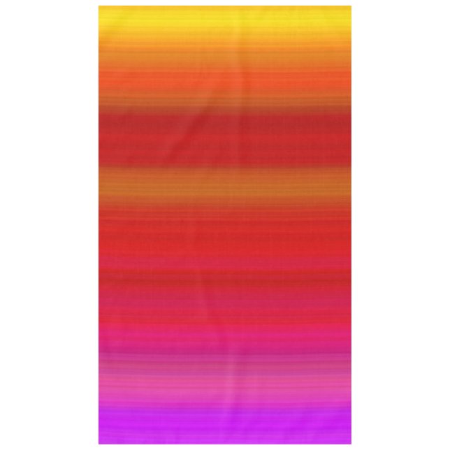 Mantel Rayas Multicolores Abstractas (Anverso)