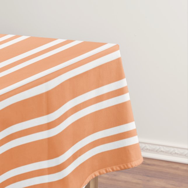 Mantel Rayas naranja y blancas (In Situ)