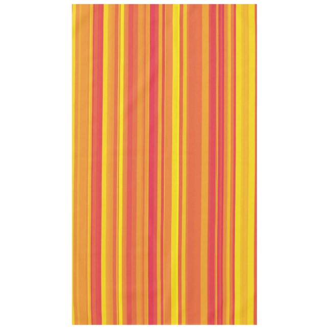 Mantel Rayas Naranjas Rojas Amarillas (Anverso)