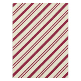 Mantel "Rayas nocturnas violentas" Borgoña y blanco