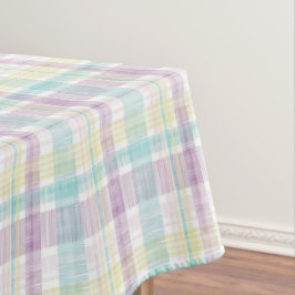 Mantel Rayas Pastel De bonito, Azul Amarillo De Color Ros