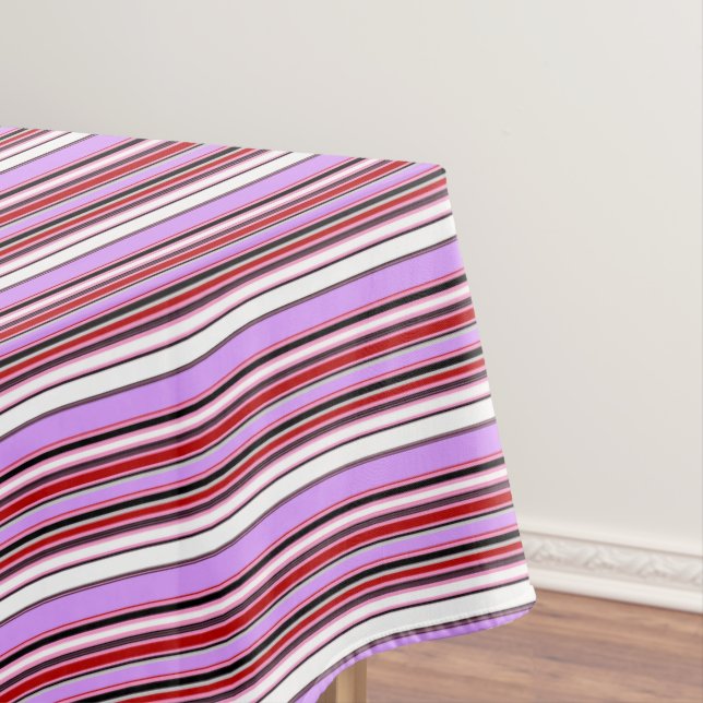 Mantel Rayas rojas violetas (In Situ)