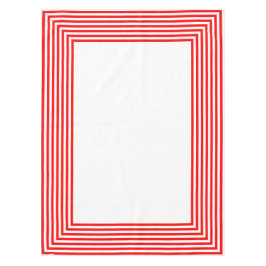 Mantel Rayas rojas y blancas