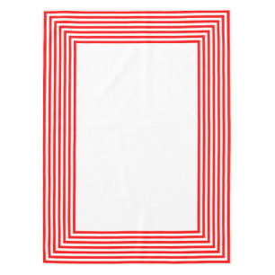 Mantel Rayas rojas y blancas