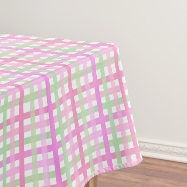 Mantel Rayas, rosa, verde (In Situ)