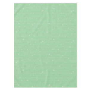Mantel Rayas simples y puntas verde de menta moderno