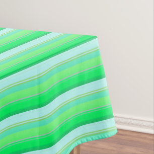 Mantel Rayas verdes aqua adorables