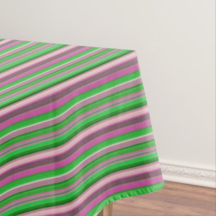 Mantel Rayas verdes violetas