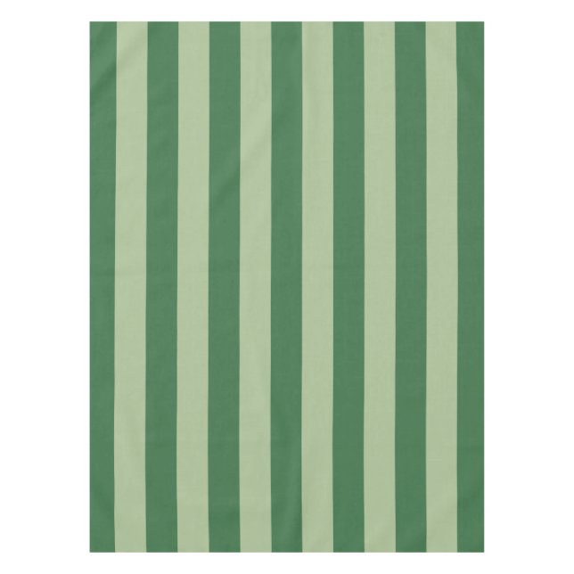 Mantel Rayas verticales Selva Verde Rayado (Anverso)