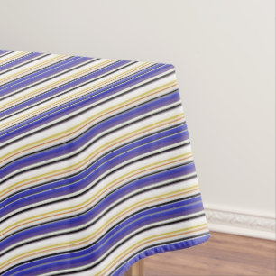 Mantel Rayas violetas blancas