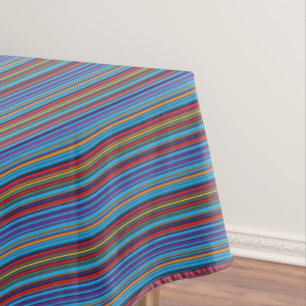 Mantel Rayas violetas de color azul