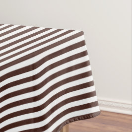 Mantel Rayo marrón y blanco