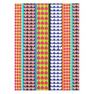 Mantel Rayos Corazones Diamantes Diseño Mezclado Boho