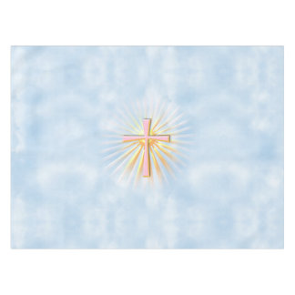 Mantel Rayos de luz de la cruz religiosa (W/Nubes)