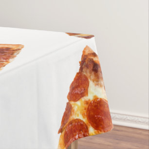 Mantel rebanada de pizza de pepperoni clásica de Slippery