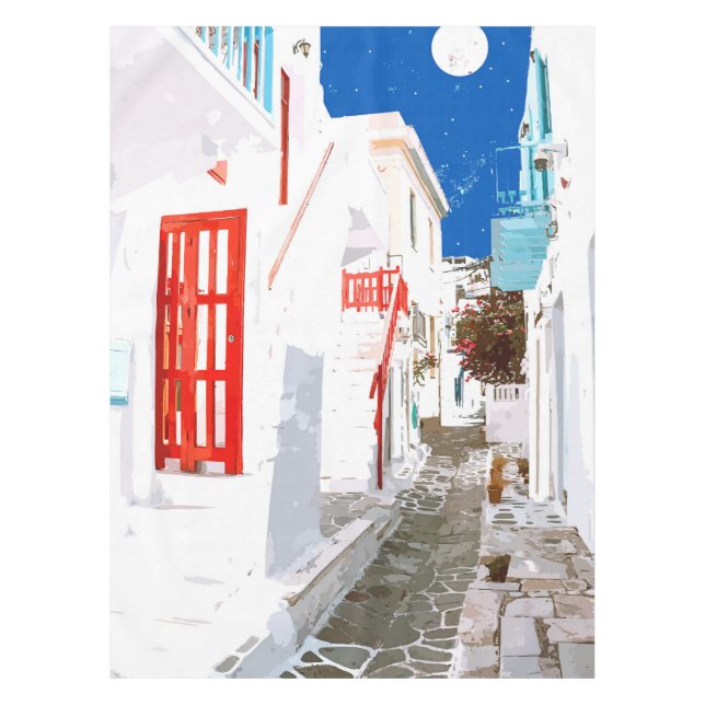 Mantel Recorrido griego por el carril de memoria (Anverso)