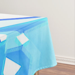 Mantel Recortes de imágenes azules transparentes retorcid