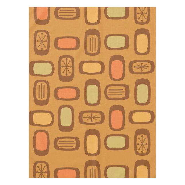 Mantel Rectángulos redondeados de MCM de medio siglo Ochr (Anverso)