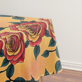 Mantel Red And Yellow Roses