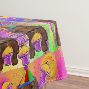 Mantel Red Dachshund de larga duración