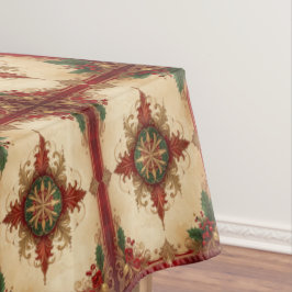 Mantel Red Decorative Holiday Tablecloth
