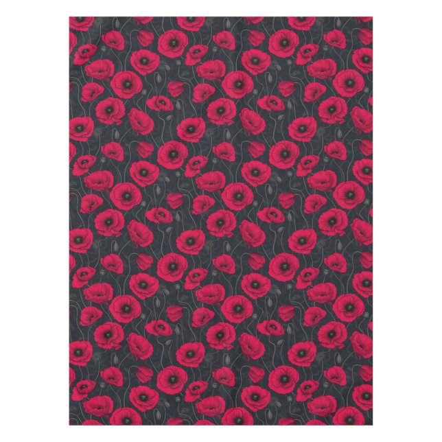 Mantel Red Poppies (Anverso)