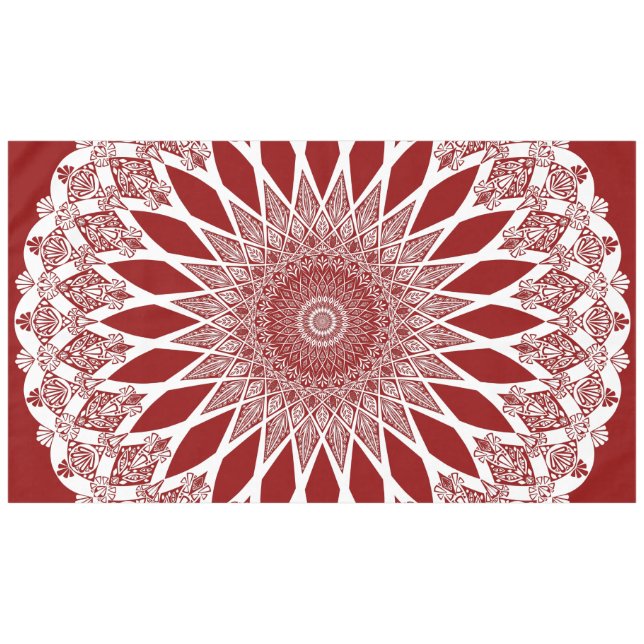 Mantel Red Raspberry Tristyns Mandala (Frente (Horizontal))