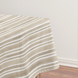 Mantel Regalo a rayas de cottage taupe elegante simple