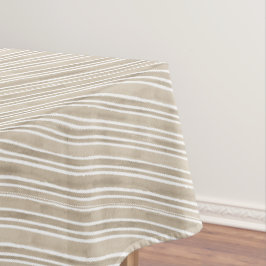 Mantel Regalo de rayas diagonales de cottage taupe elegan