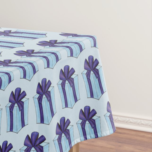 Mantel Regalo de vacaciones de cumpleaños azul morado env (In Situ)