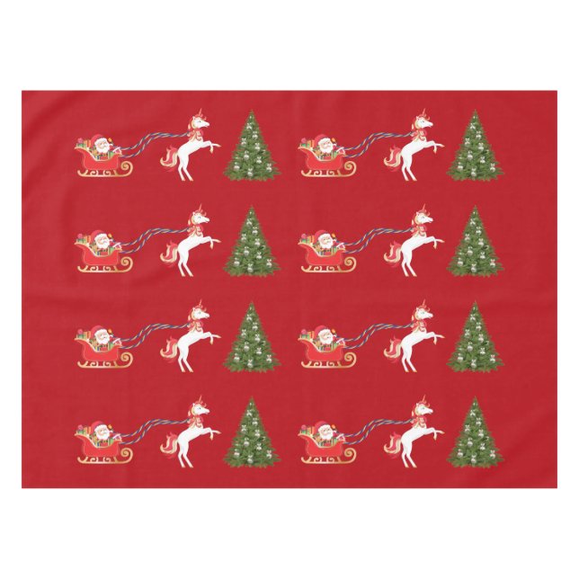 Mantel Regalos de Navidades de Sleigh de Unicorn Pulling  (Frente (Horizontal))