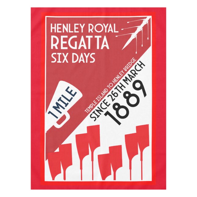 Mantel Regata del río Támesis británico (Anverso)