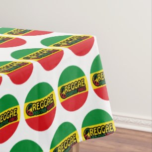 Mantel Reggae Music con vibraciones positivas y bandera d