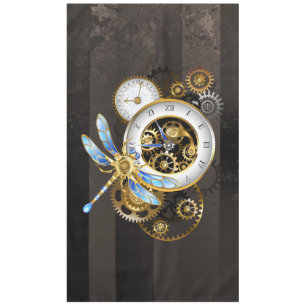 Mantel Reloj de vapor con libélula mecánica