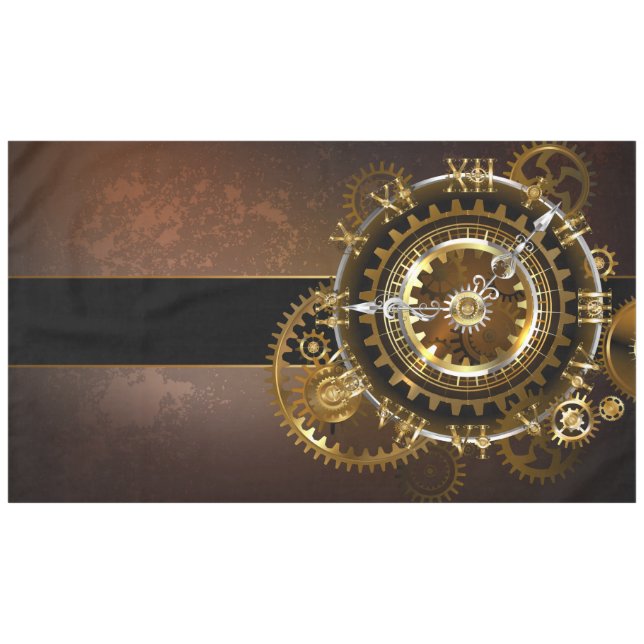 Mantel Reloj steampunk con engranajes antiguos (Frente (Horizontal))