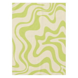 Mantel Remo De Swirl Líquido Abstracto Lime Beige