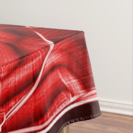 Mantel Restos de cintas acrílicas rojas superpuestos